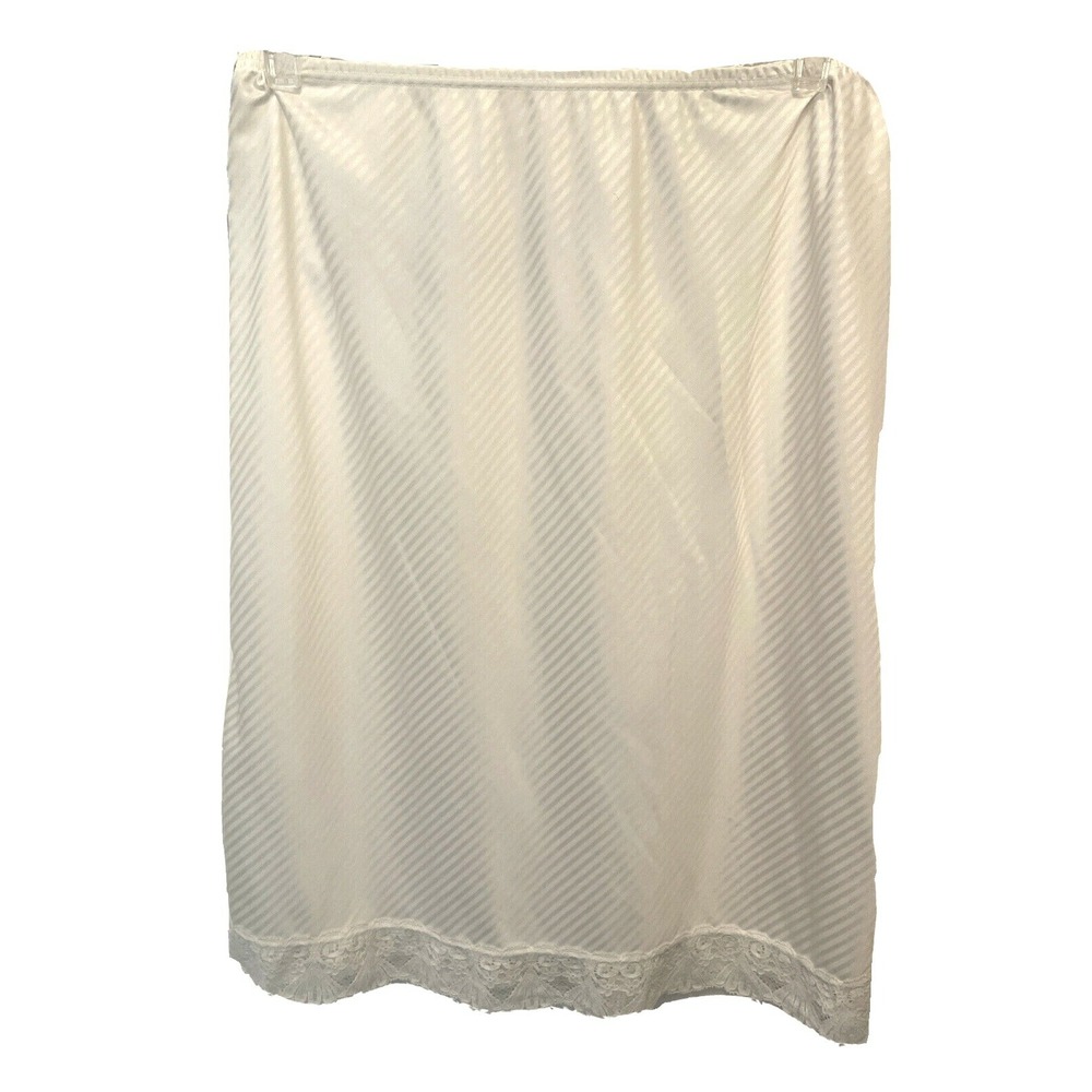 Medium‎ Vanity Fair Vintage Cream Half Slip Lace Trim USA Dupont Nylon